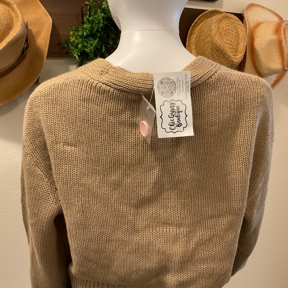 Flower Cardigan Davi  By Love Tree, Precious Flower Detail, Size Small - Picture 7 of 8